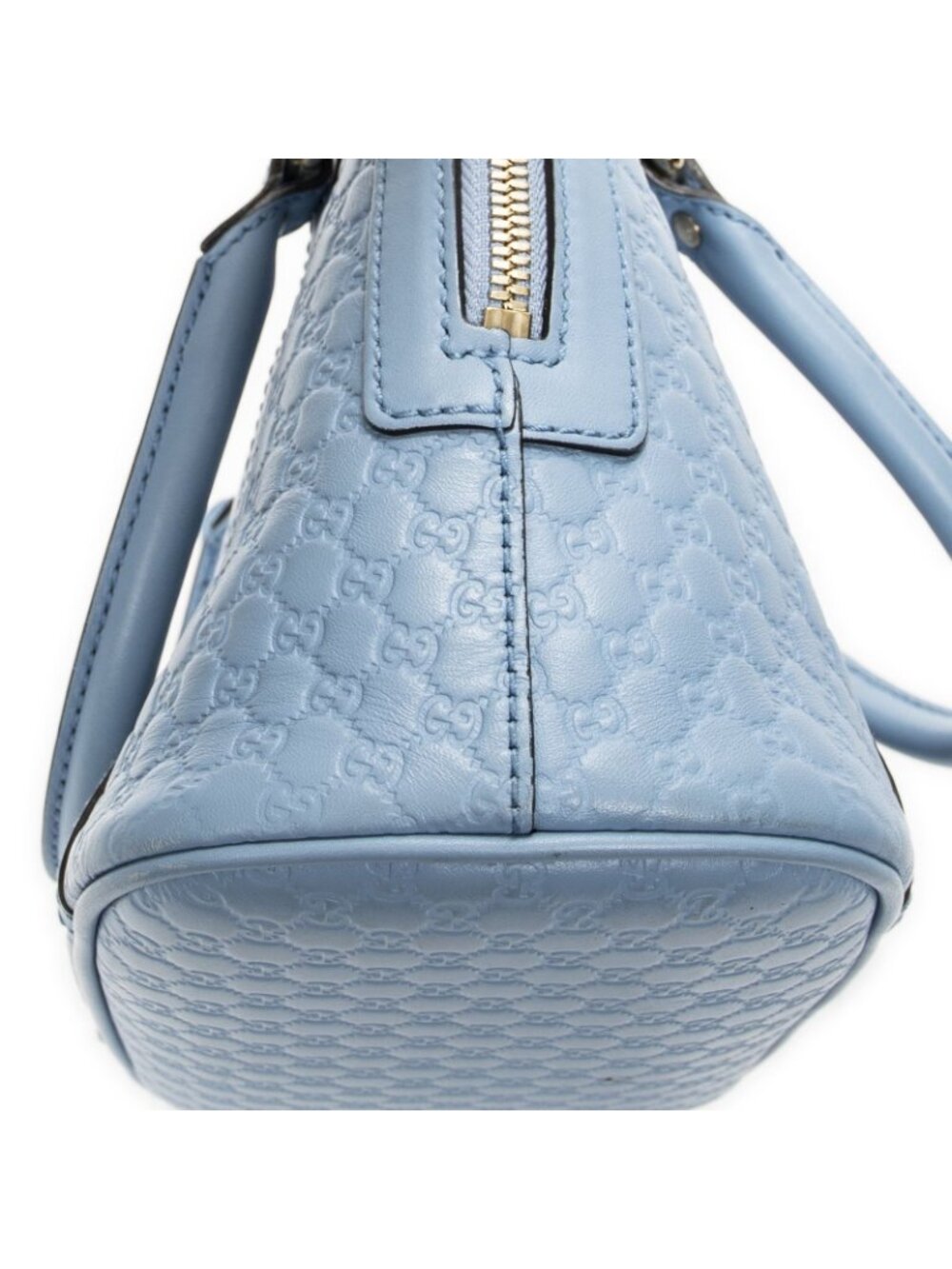 Gucci Mini Dome Tote Blue Guccissima - Picture 8 of 10